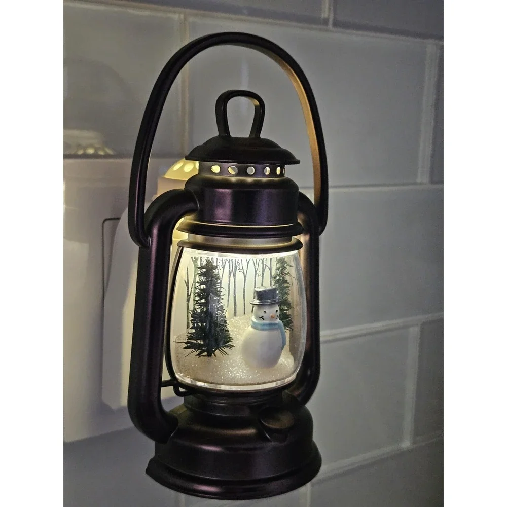 Bath & Body Works Winter Lantern Scene Snowman Wallflowers Fragrance Plug